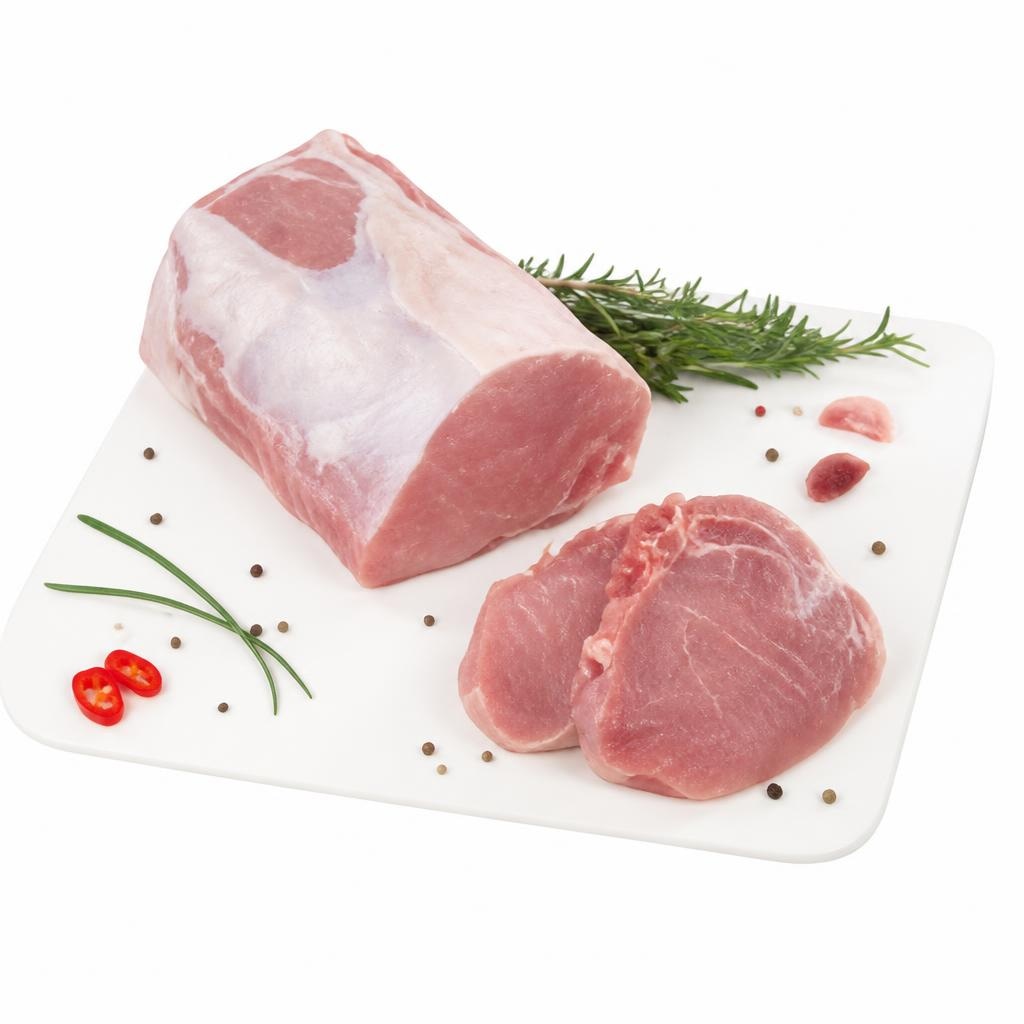 Svinjska leđa s kosti 1 kg Akcija u trgovini Spar