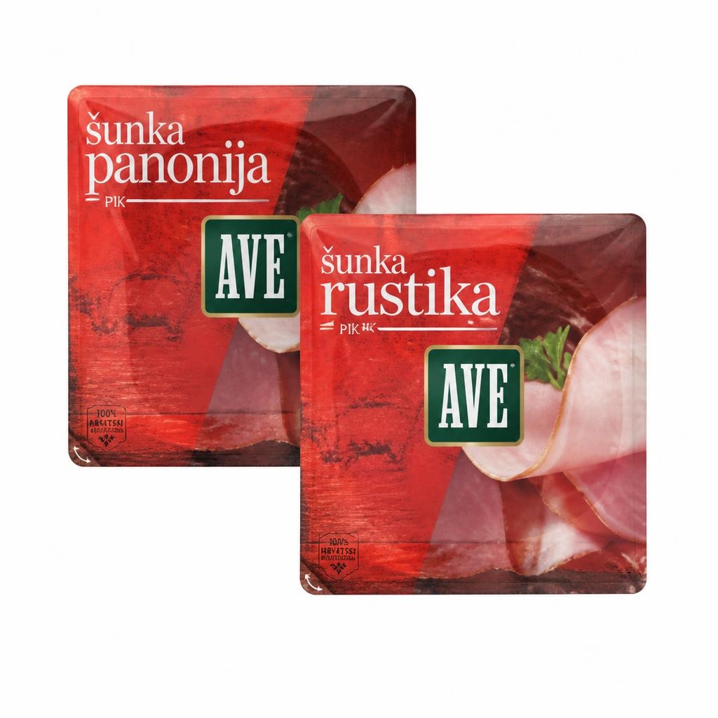 Ave šunka Panonija ili Rustika 100 g Akcija u trgovini Spar