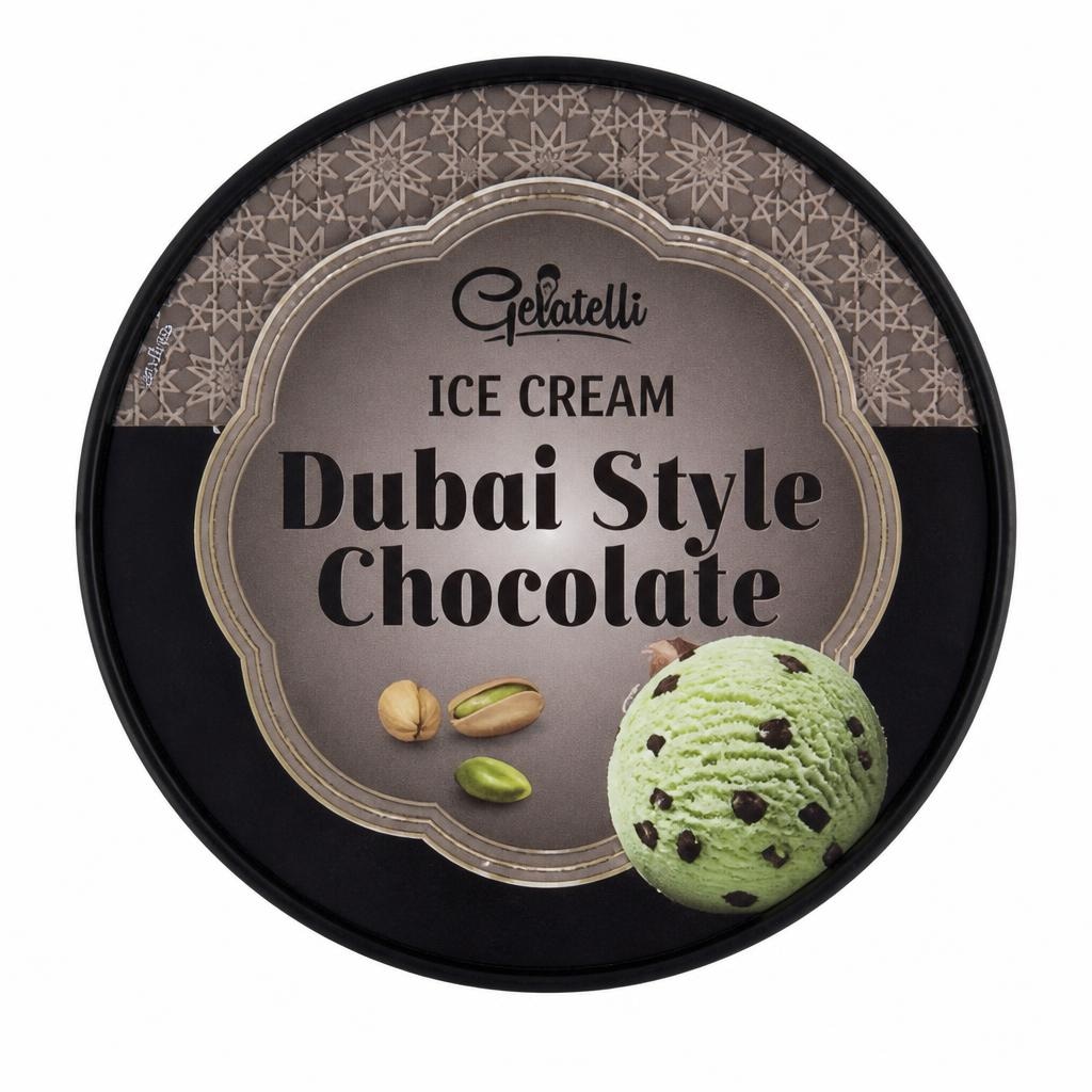 Gelatelli Dubai style sladoled 500 ml - Akcija u trgovini Lidl