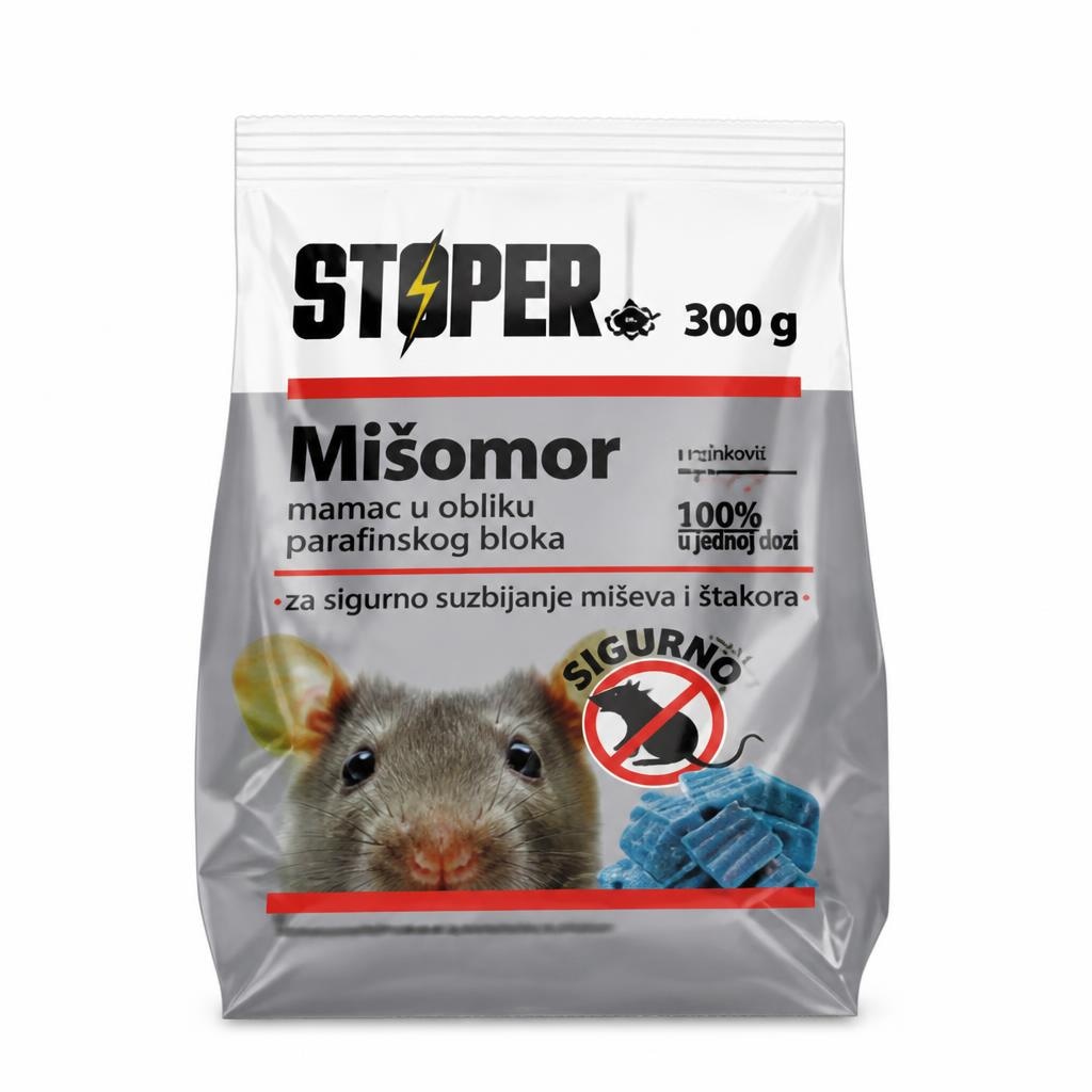 Stoper Mišomor parafinski blok 300 g Akcija u trgovini KTC