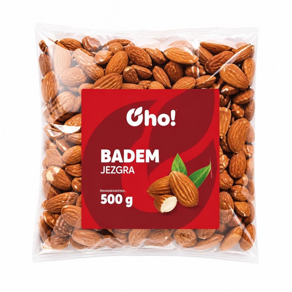 OHO! Badem jezgra 500 g - Akcija u trgovini Plodine