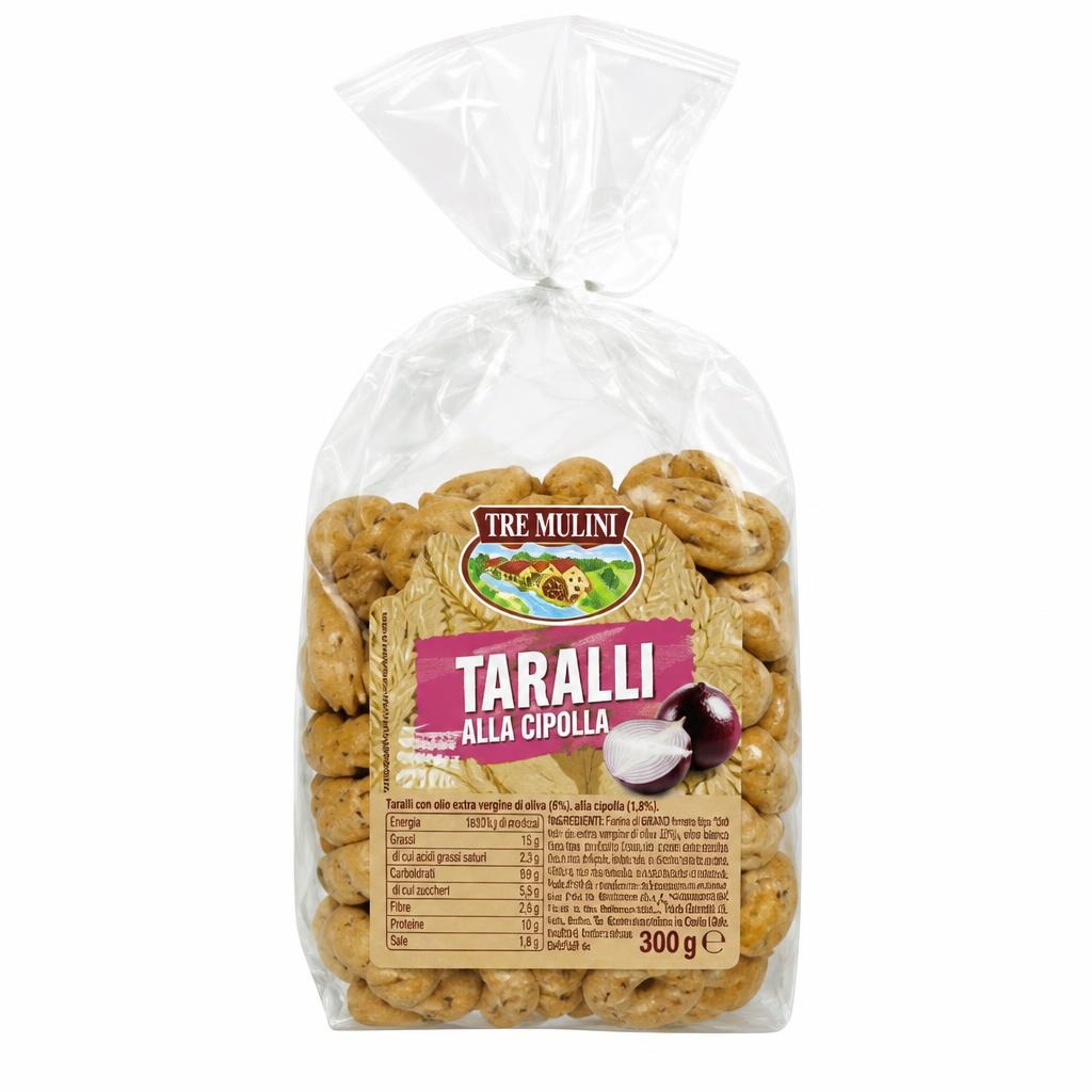 Tre Mulini Snack Taralli sa lukom 300 g - Akcija u trgovini Eurospin