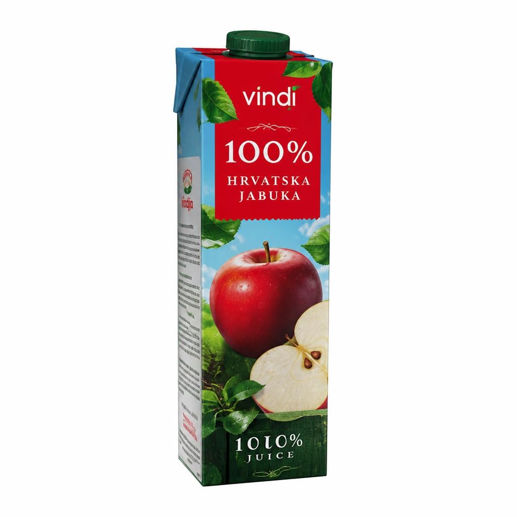 Vindija Sok Hrvatska jabuka 100% 1,00l - Akcija u trgovini Vrutak