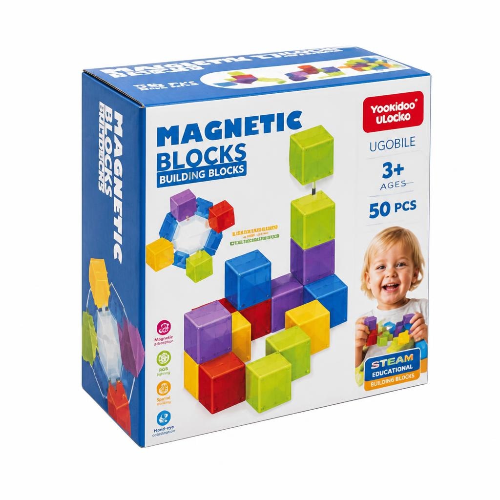Set magnetnih kocki 50 komada, 1 set Yonggao Blocks Akcija u trgovini Interspar