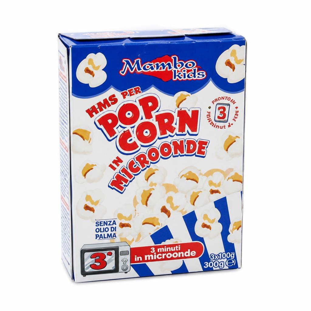 Kokice za mikrovalnu Mambo Kids 3 kom, 300 g - Akcija u trgovini Eurospin