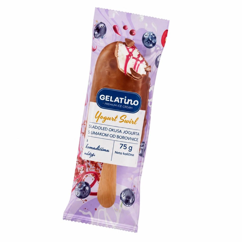 Gelatino Sladoled štapić Yogurt Swirl 100 ml - Akcija u trgovini Plodine