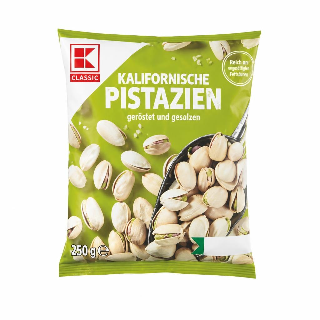 Pistacije pržene slane ili bez soli 250 g K Classic Akcija u trgovini Kaufland