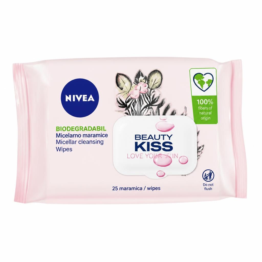 Maramice za čišćenje lica Nivea, Beauty Kiss, Mizellen - Akcija u trgovini Interspar