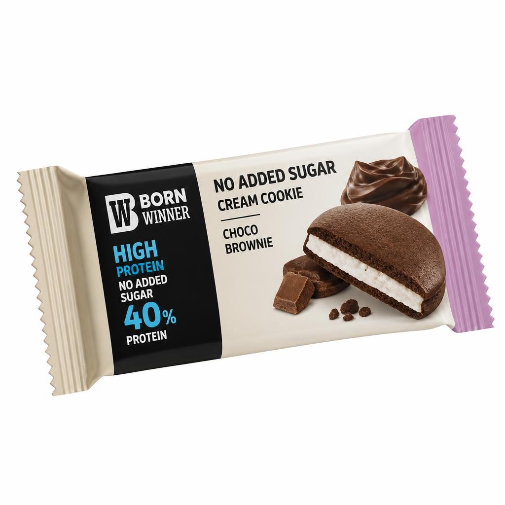 Born Winner Keks bez šećera vrhnje, Choco Brownie 100 g Akcija u trgovini NTL