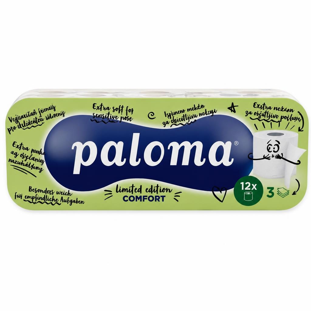 Paloma Toaletni papir 3-sl., 12/1 - Akcija u trgovini Trgovina Krk
