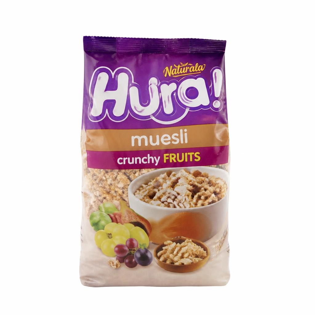 Muesli Hura natura chrunchy fruit 350 g Akcija u trgovini Bakmaz