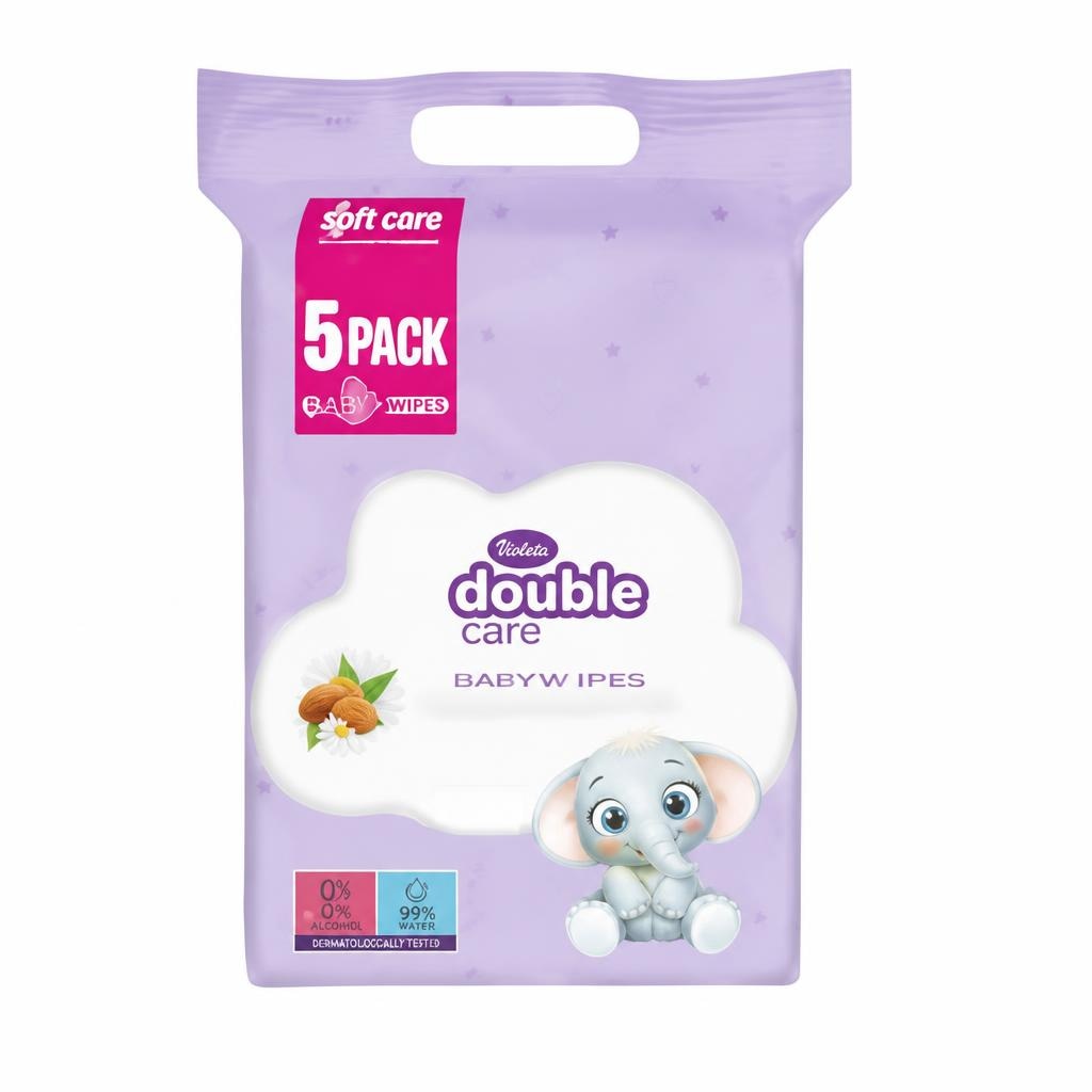 Dječje vlažne maramice Violeta Badem 5x56/1 - Akcija u trgovini KTC