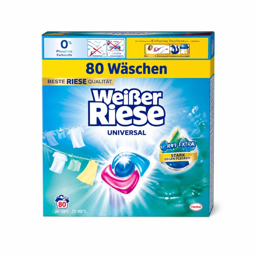 Weisser Riese deterdžent za pranje rublja 80 kapsula Akcija u trgovini Interspar