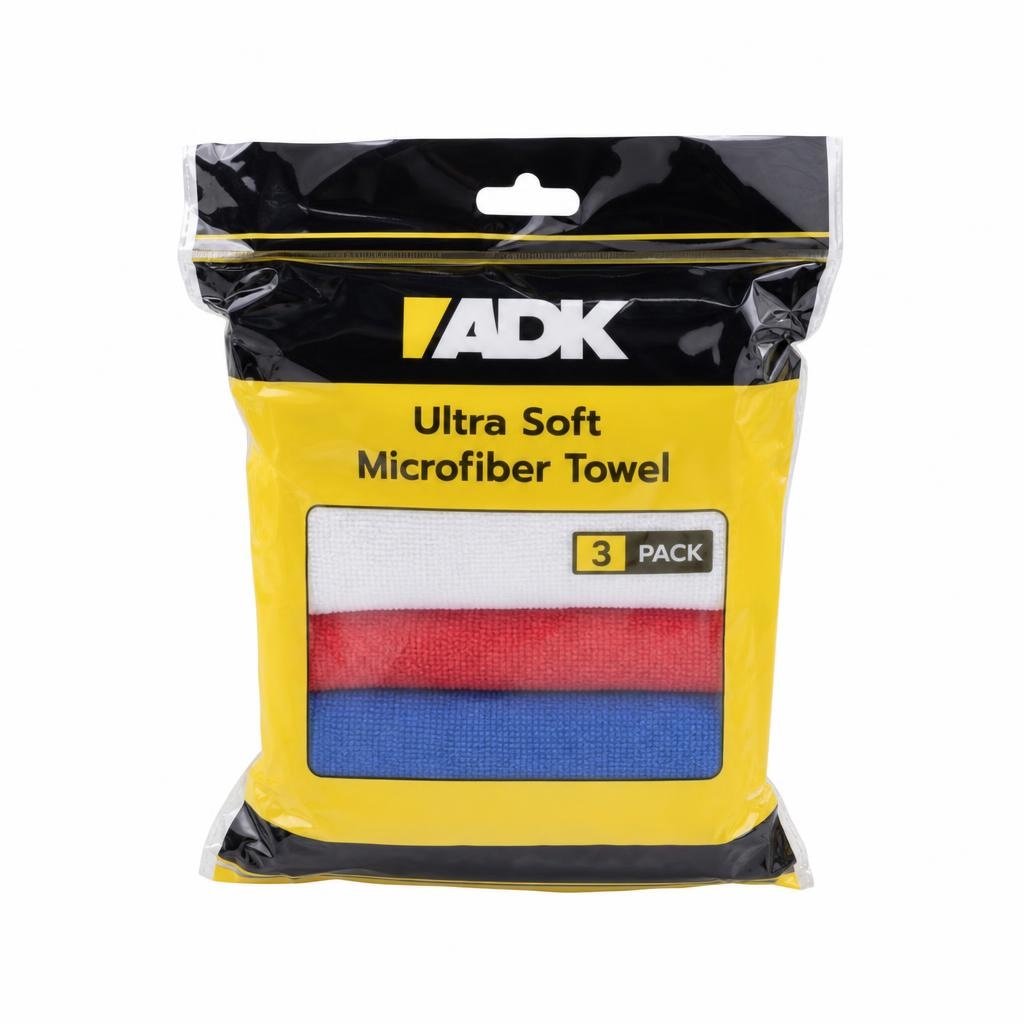 Krpa od mikrovlakana 3 kom/pak ADK 3 kom, 40x40 cm Akcija u trgovini KTC