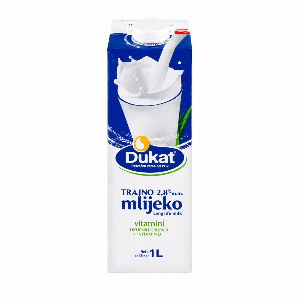 DUKAT Trajno mlijeko 1 L - Akcija u trgovini Kaufland