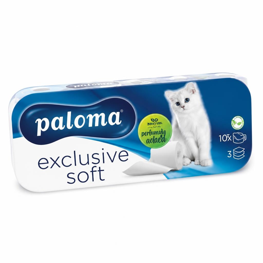 Paloma Exclusive Toaletni papir 10 rola - Akcija u trgovini Ribola