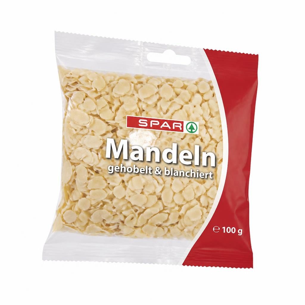SPAR Mandeln gehobelt & blanchiert 100 g Akcija u trgovini Interspar