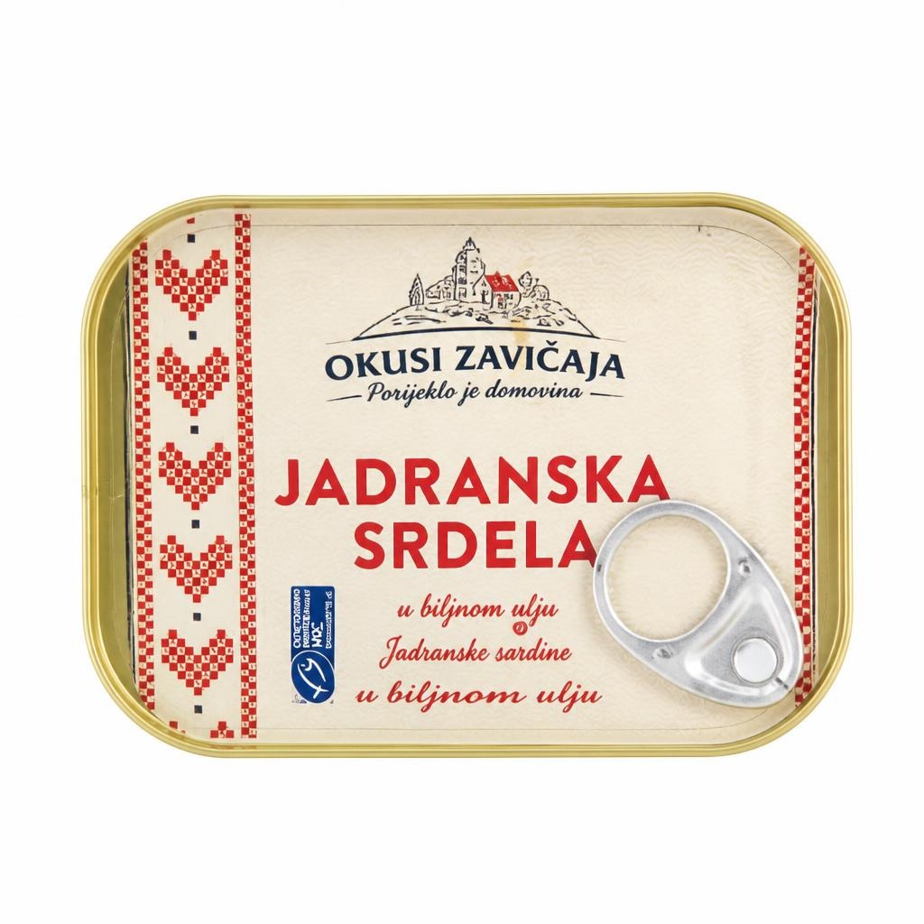 OKUSI ZAVIČAJA Jadranska srdela 100 g Akcija u trgovini Lidl