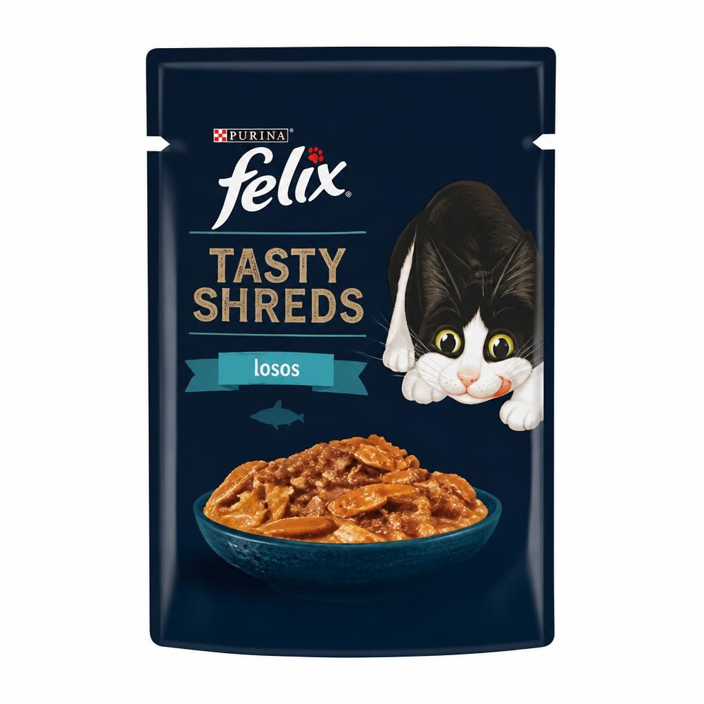 Felix Tasty Shreds losos 80g Akcija u trgovini Vrutak