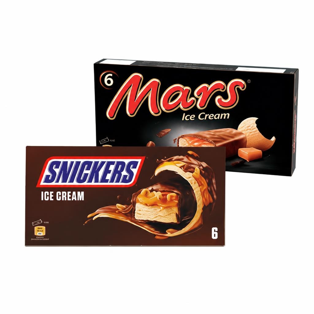 Snikers ili Mars Sladoled 6x45 g ili 6x41,8 g Snickers, Mars - Akcija u trgovini Tommy