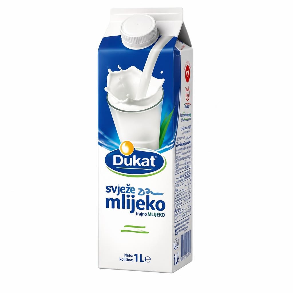 DUKAT Svježe mlijeko 1 l Akcija u trgovini Ribola