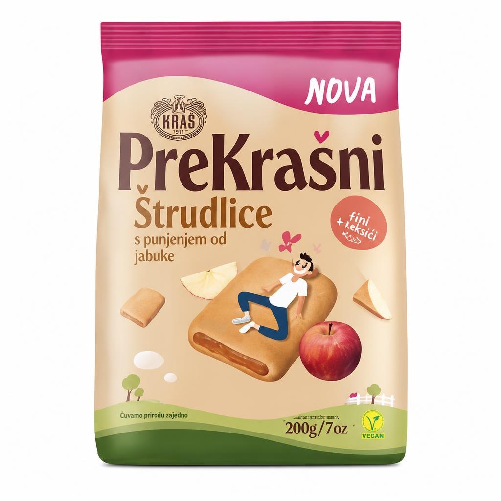 Kraš Prekrašni Štrudlice Jabuka 200g - Akcija u trgovini Žabac