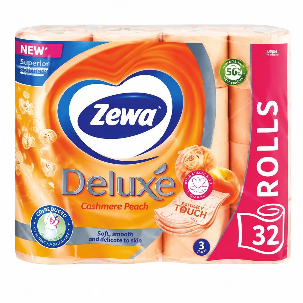 Zewa Toaletni papir Deluxe Breskva 32/1 - Akcija u trgovini Kaufland