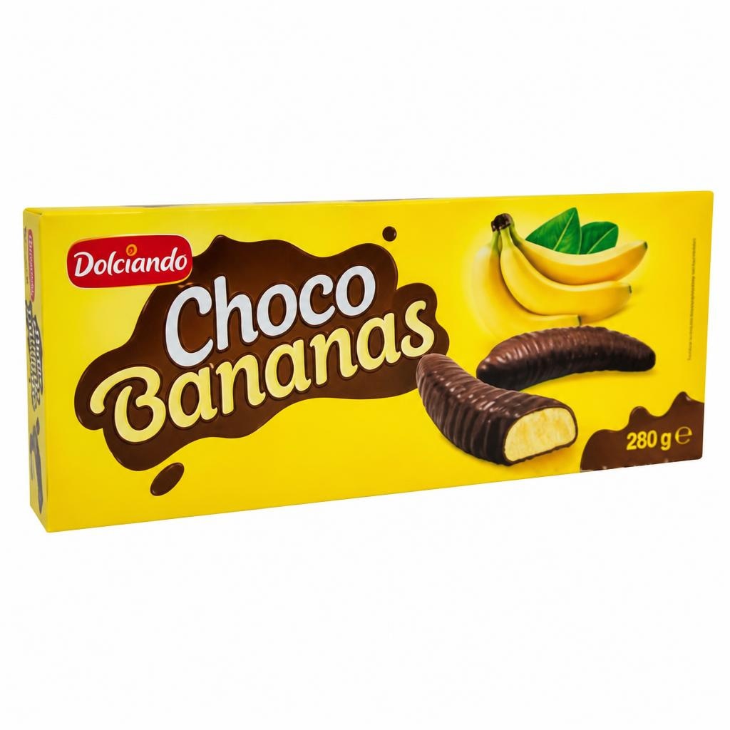 Dolciando čokoladne bananice 280 g Akcija u trgovini Eurospin