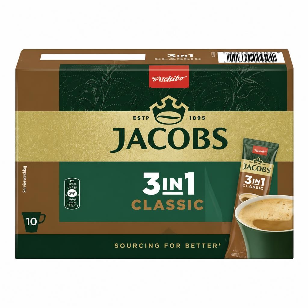 Jacobs 3in1 Classic instant kava 10 x 12 g - Akcija u trgovini Mueller