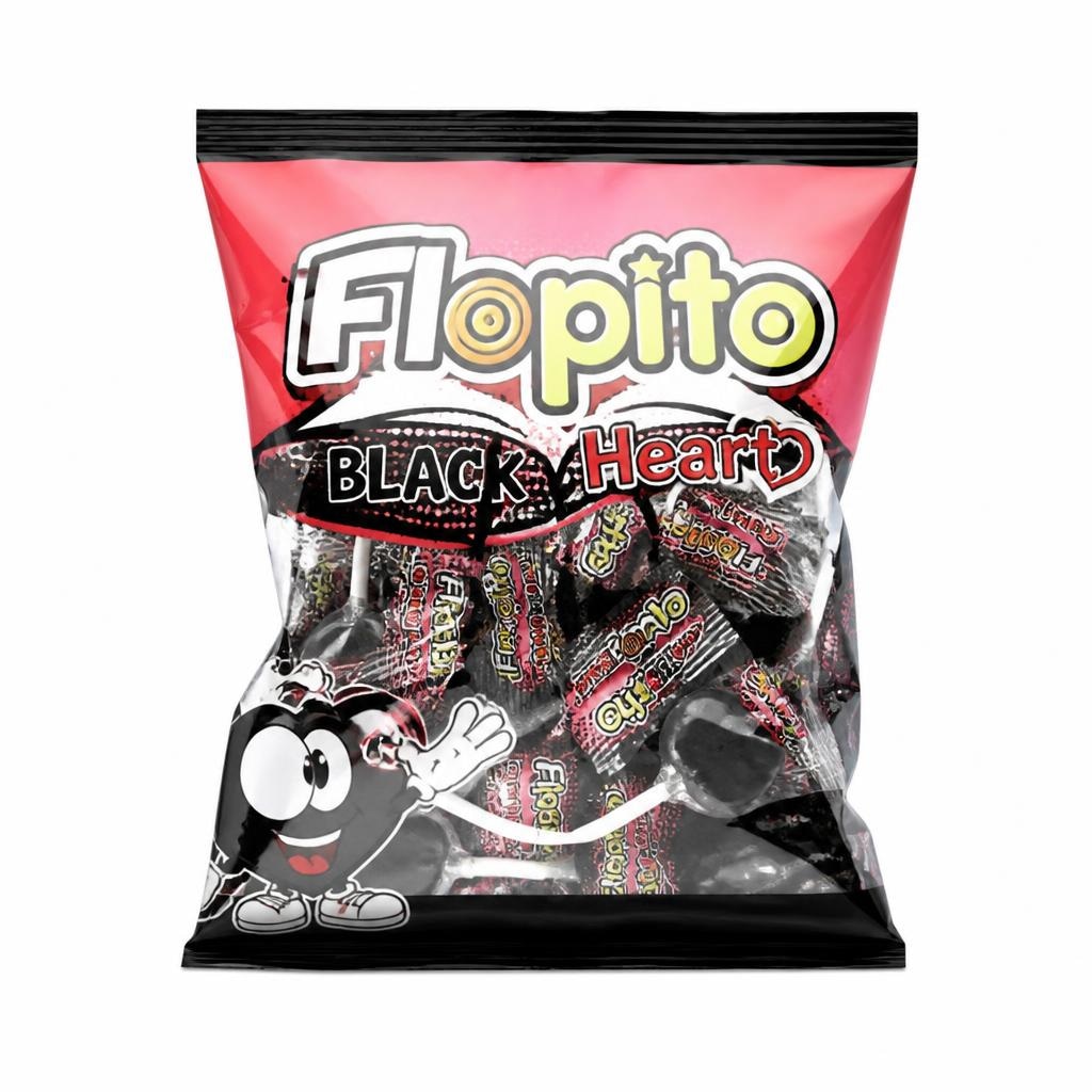 Flopito Black Heart lizalice 500 g Akcija u trgovini Žabac