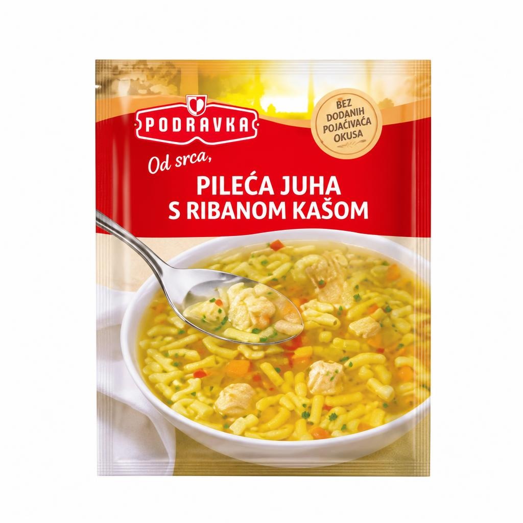 Podravka Pileća juha s ribanom kašicom 65 g - Akcija u trgovini KTC