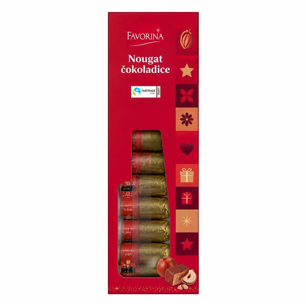 Favorina Nougat čokoladice 125 g Akcija u trgovini Lidl