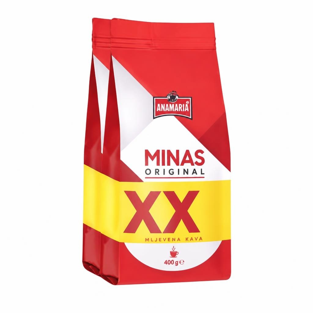 Anamaria Minas Original mljevena kava 2 x 400 g Akcija u trgovini Plodine