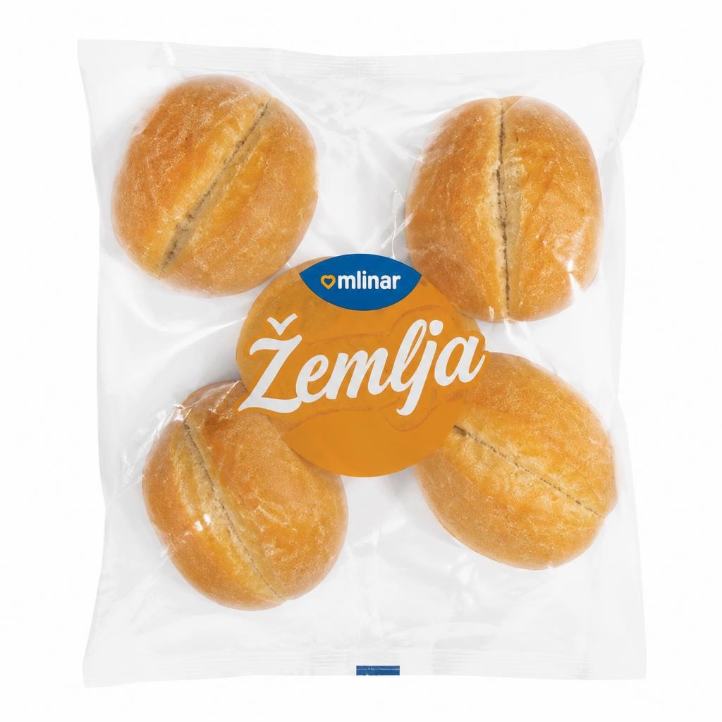 Pecivo žemlja 5 kom, 300 g Mlinar - Akcija u trgovini Djelo