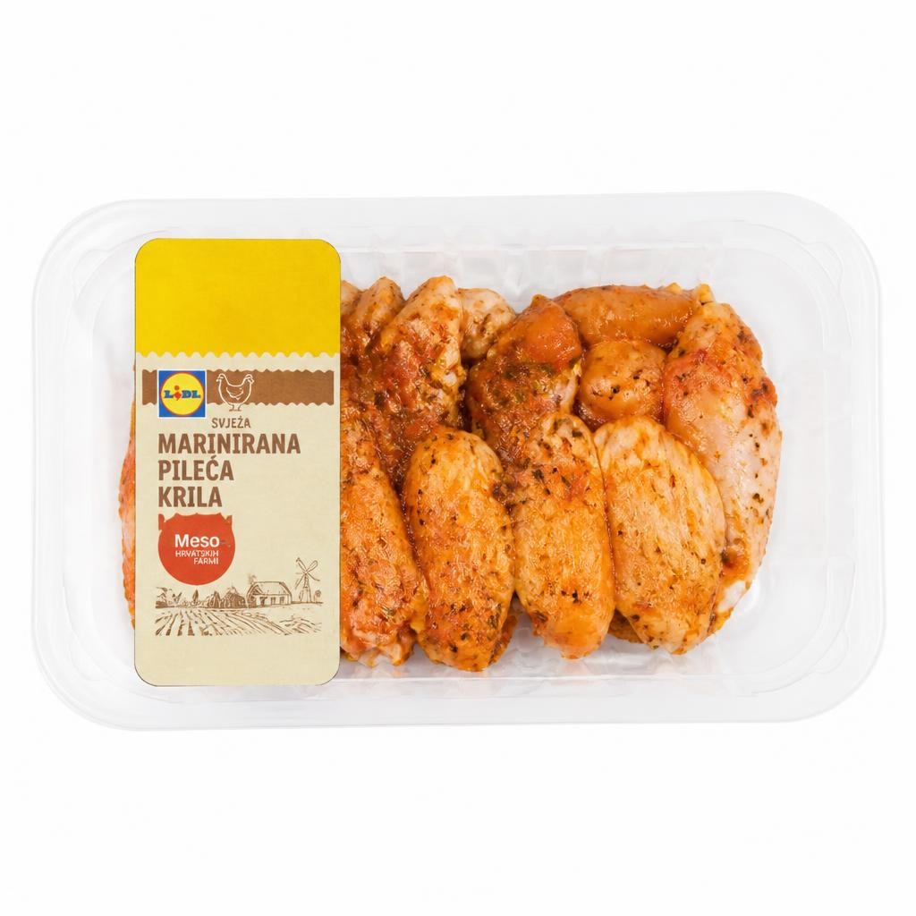 Svježa marinirana pileća krila cca 1 kg - Akcija u trgovini Lidl