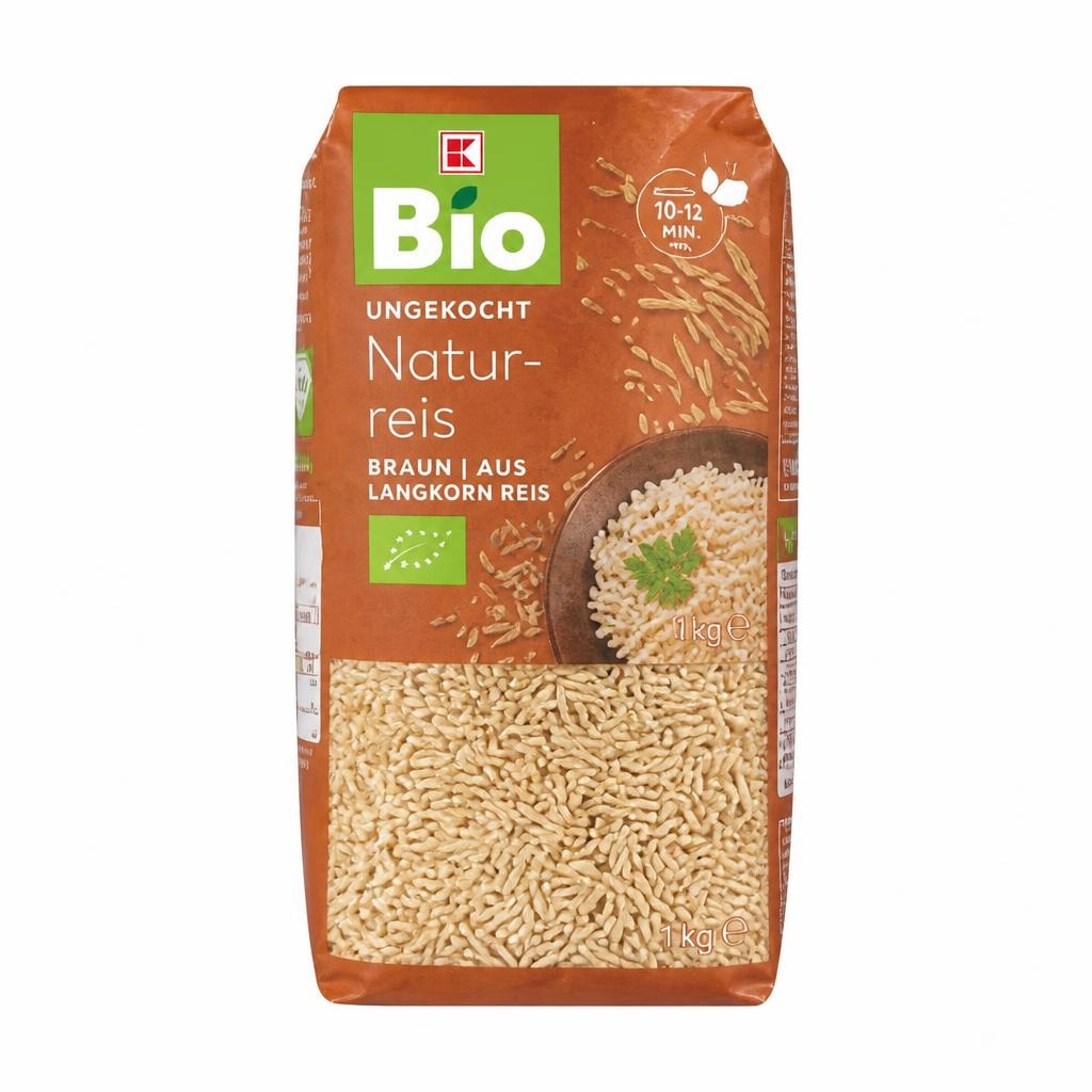 Riža smeđa dugog zrna 1 kg BIO Akcija u trgovini Kaufland