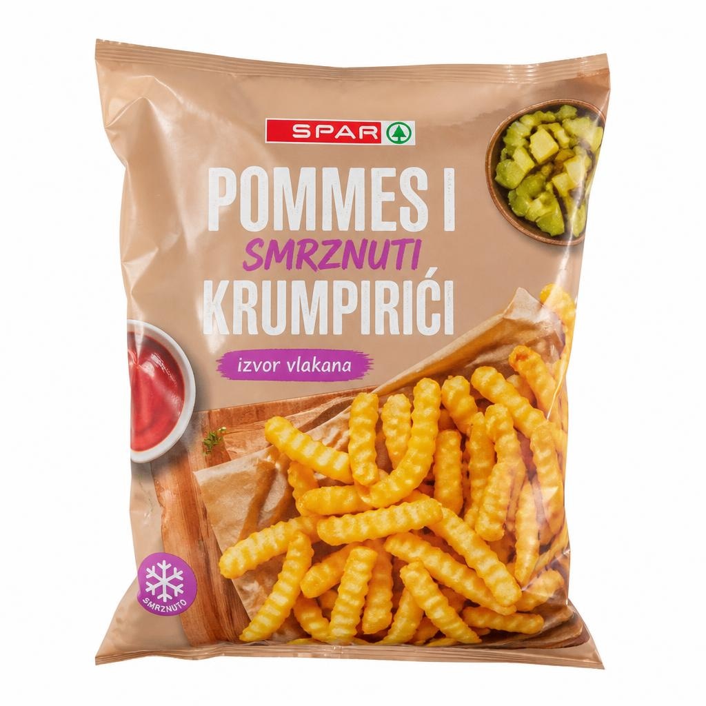 Pommes i smrznuti krumpirići razne vrste Spar Akcija u trgovini Spar