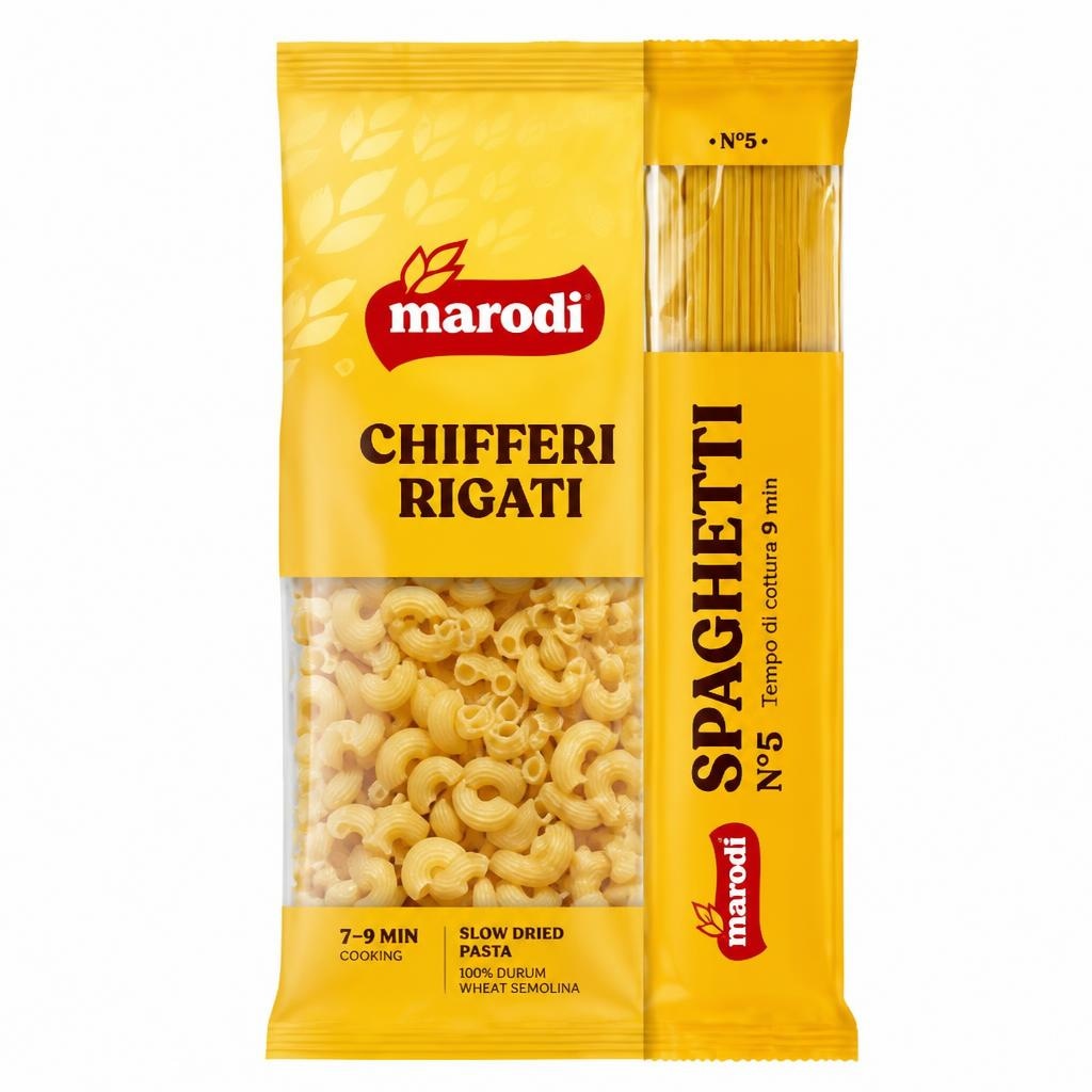 Marodi tjestenina chifferi rigati, spaghetti n.5 400 g Akcija u trgovini Studenac