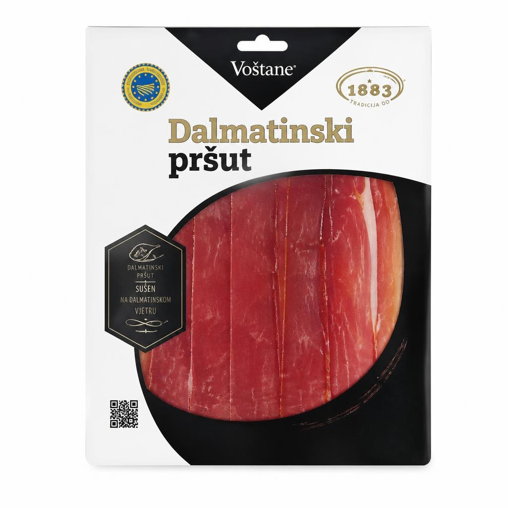 Voštane Dalmatinski pršut narezak 80 g Akcija u trgovini Ribola