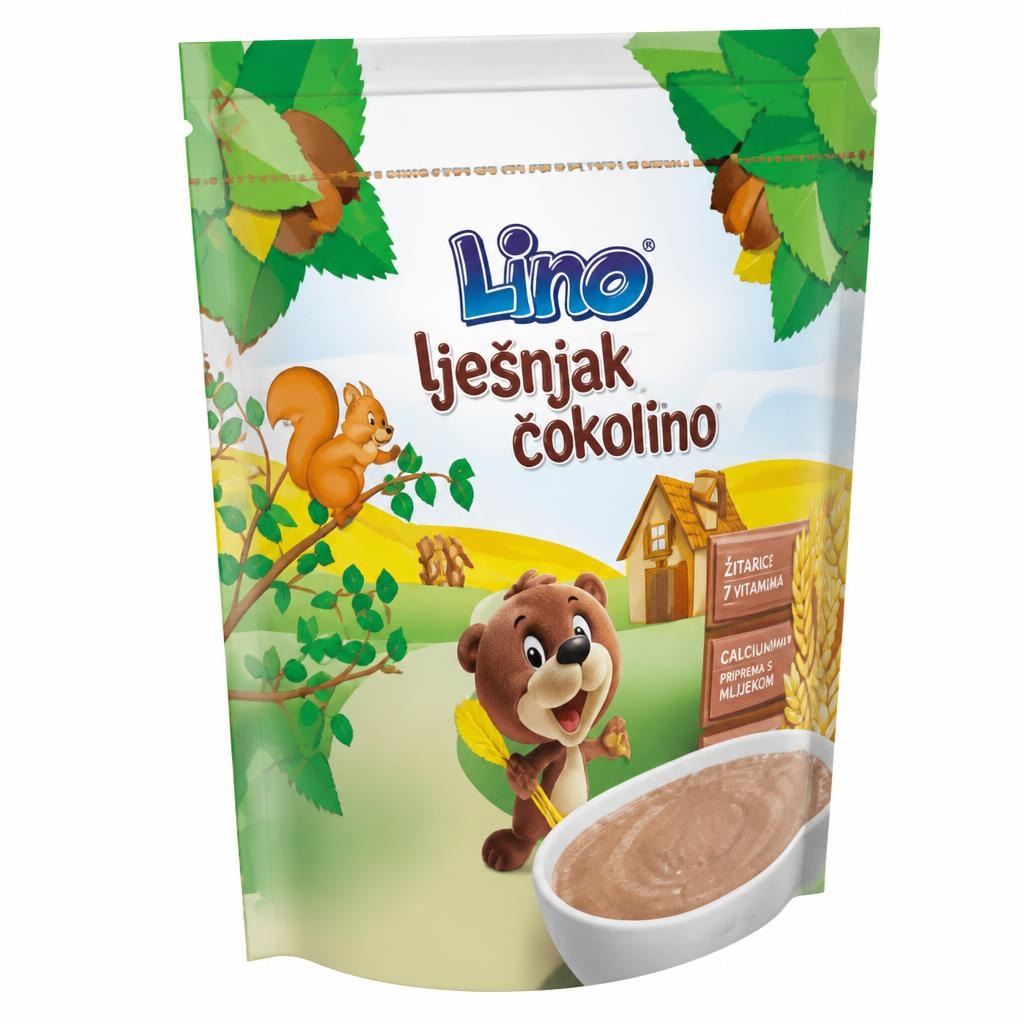Lino Čokolino lješnjak žitna kašica 1 kg Akcija u trgovini KTC