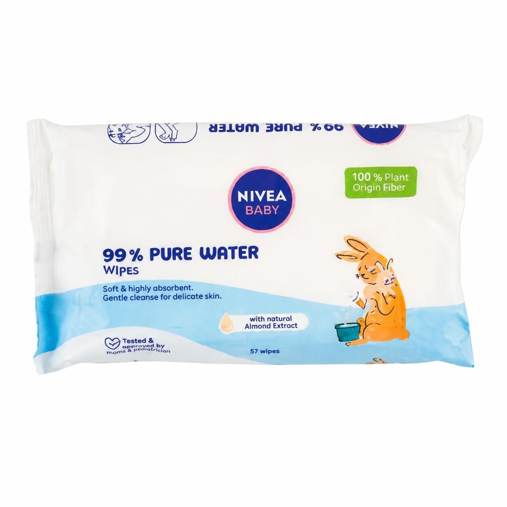 Nivea Baby Vlažne maramice 57 kom - Akcija u trgovini Kaufland