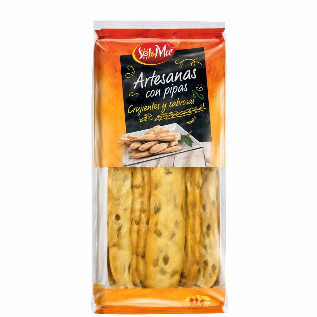 Hrskavi štapići sa sjemenkama suncokreta 2 x 83 g Sol&Mar - Akcija u trgovini Lidl