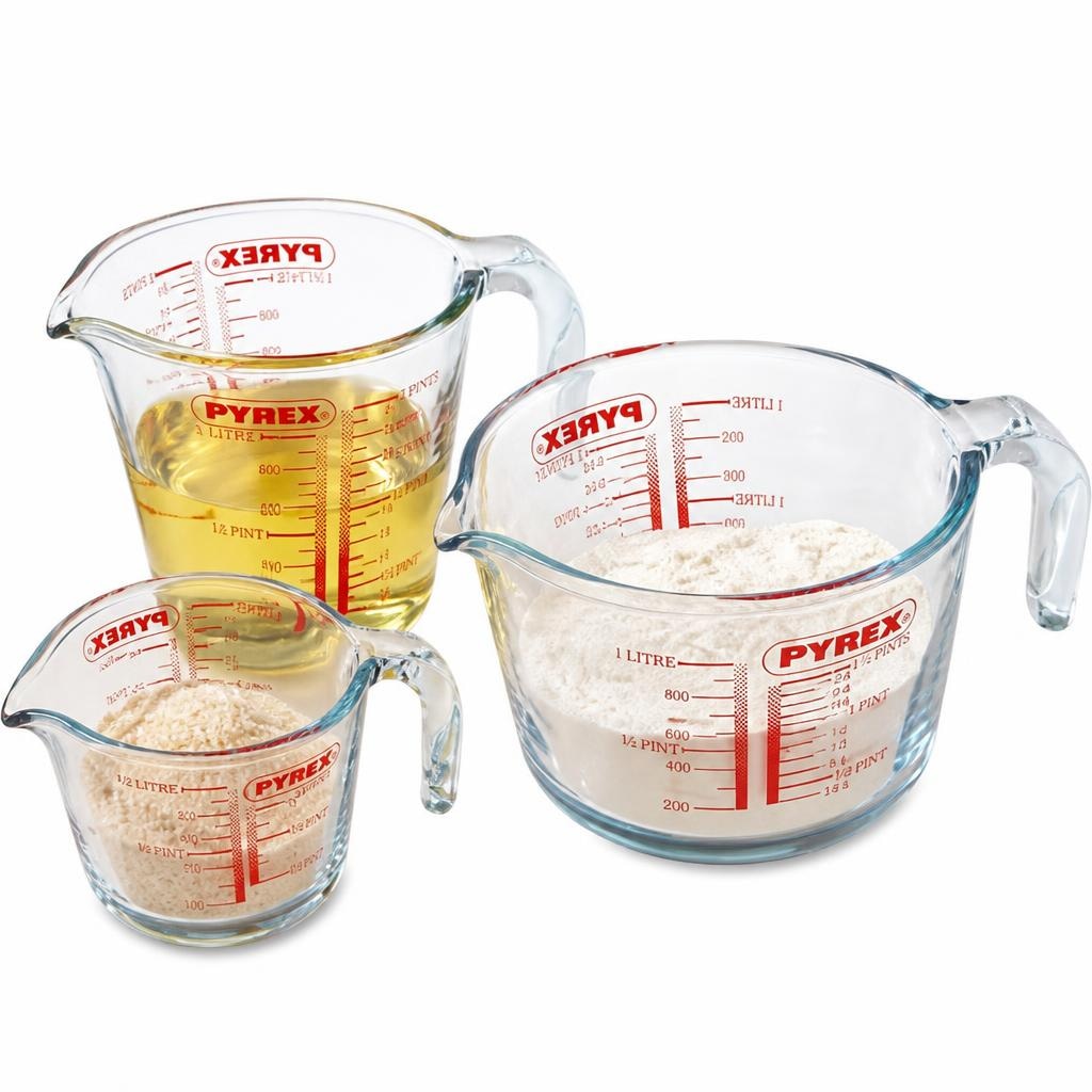 Pyrex staklene mjerne posude 0,25 L, 0,5 L ili 1 L, 1 kom Akcija u trgovini Interspar