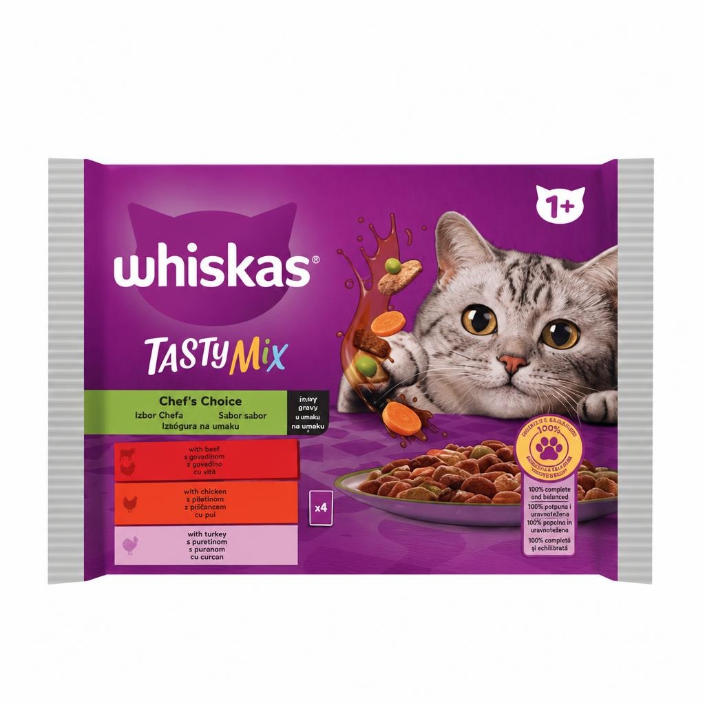 Whiskas Tasty Mix 4x85 g - Akcija u trgovini Zoo City