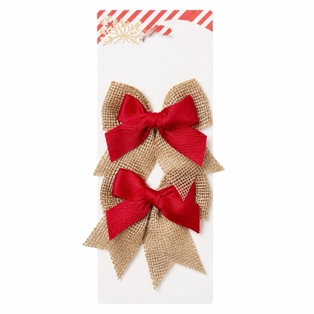 Mašna od jute 9,5x8 cm Akcija u trgovini Tedi