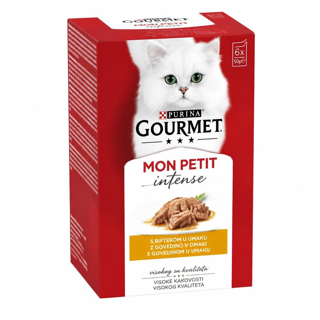 Purina Gourmet Mon Petit Intense hrana za mačke 4 x 85 g ili 6 x 50 g - Akcija u trgovini Spar