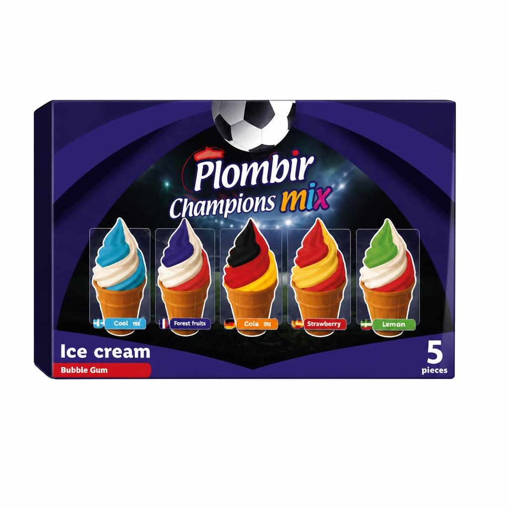 Plombir Champion sladoled 5 x 120 ml - Akcija u trgovini Lidl