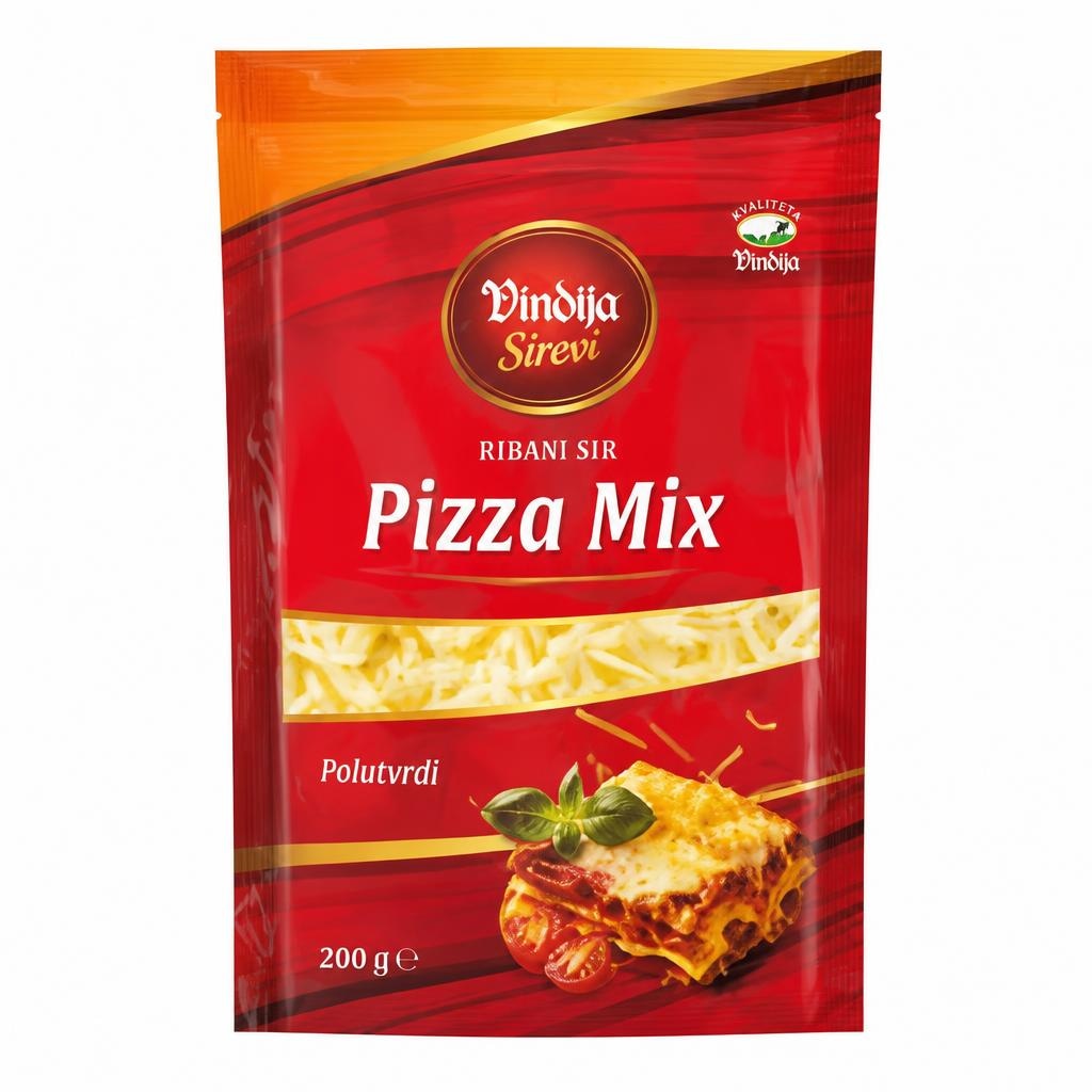 Vindija Pizza mix ribani sir 200g Akcija u trgovini KTC