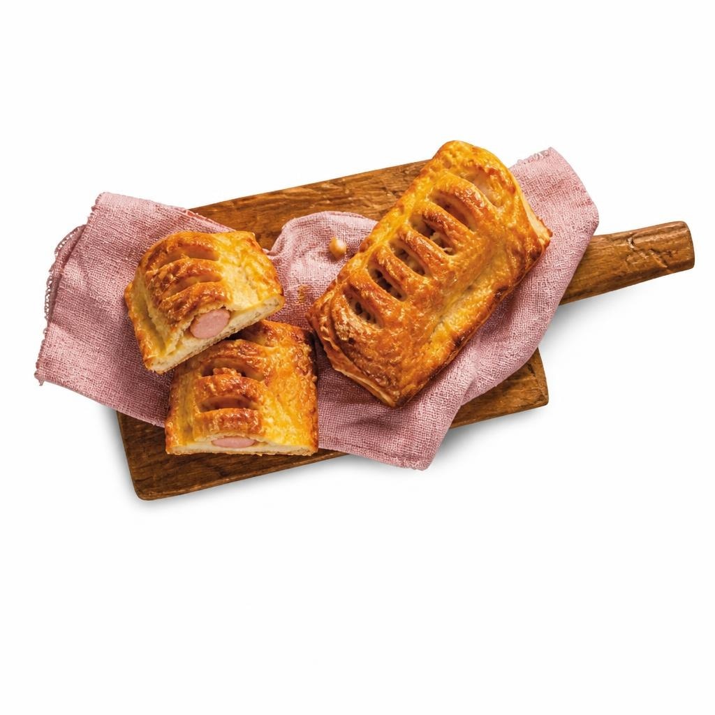 Hrenovka u lisnatom tijestu 135 g Akcija u trgovini Kaufland