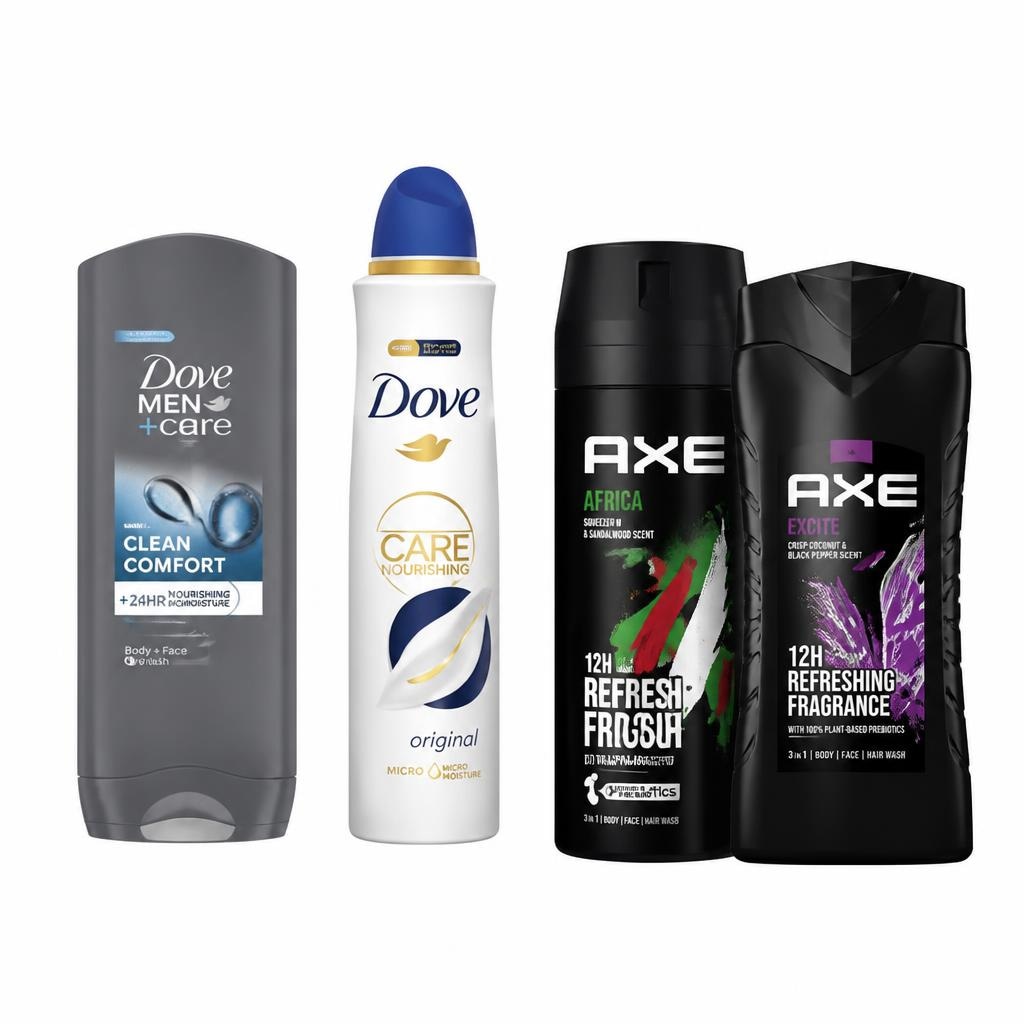 Odabrani Axe i Dove Men Care deo proizvodi i gelovi za tuširanje Axe, Dove - Akcija u trgovini Bipa